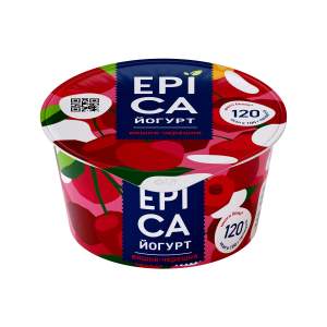 Йогурт Epica 4,8% 130г вишня-черешня БЗМЖ