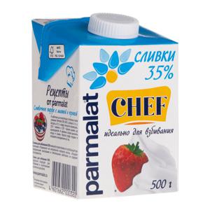 Сливки ультрапастеризованные Parmalat 35% 0,5л БЗМЖ