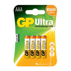 Батарейка GP LR03 Ultra Alkaline 24AU-2CR4 AAA 4шт