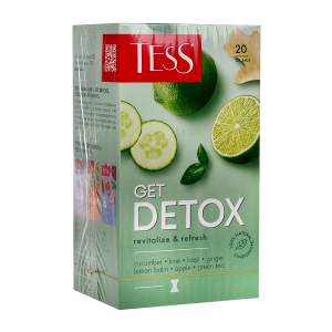 Чай зеленый Tess Get Detox 20пак