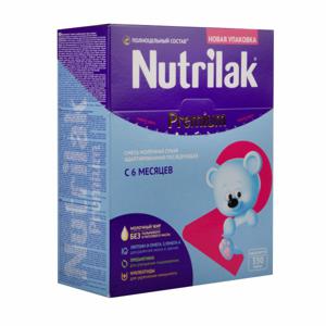 Смесь молочная сухая с 6 месяцев Premium Nutrilak 350гр