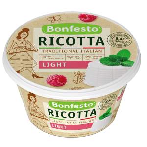 Ricotta Light Bonfesto 40% 250гр БЗМЖ
