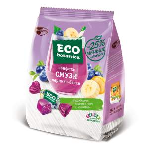 Конфеты Eco-botanica смузи черника-банан 150г