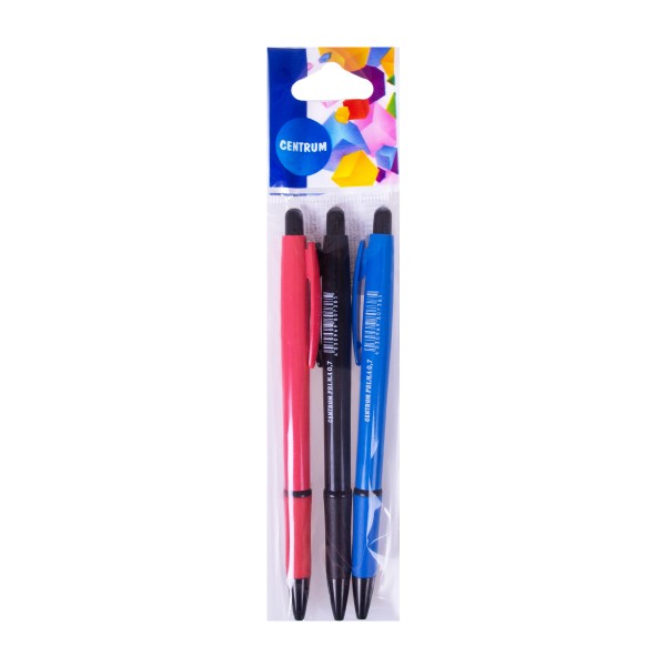 Ручка Prima шариковая синяя 0,7мм 3шт Centrum