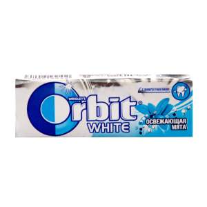 Жевательная резинка Orbit White 13,6гр освежающая мята