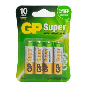 Батарейка GP Super alkaline LR6 15А-CR4 АА 4шт
