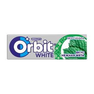 Жевательная резинка Orbit White 13,6гр нежная мята
