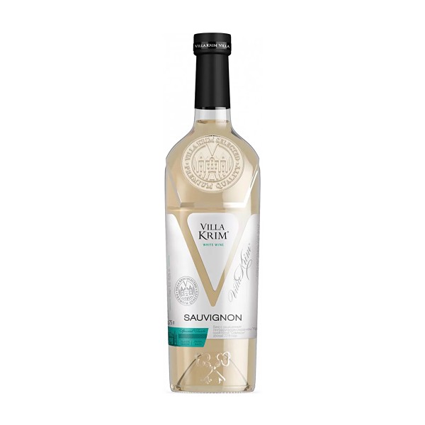 Вино белое сухое Villa Krim Sauvignon 11-13% 0,75л Крым