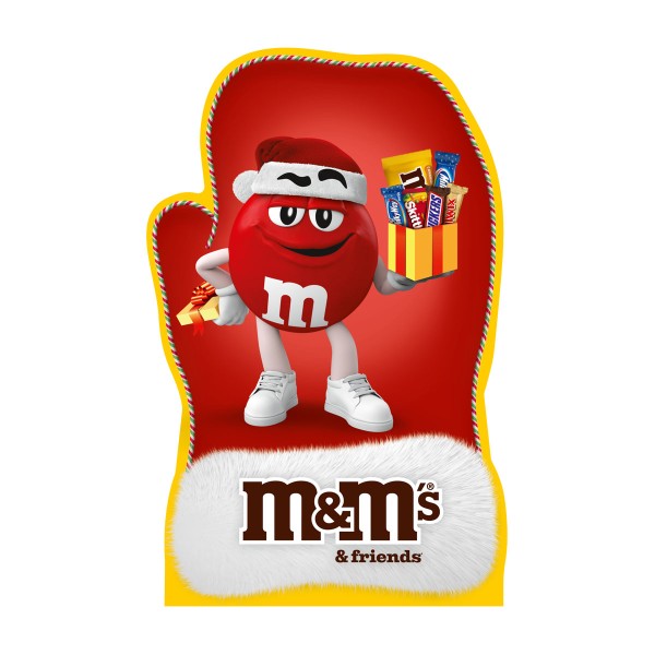 Новогодний подарок M&M's & Friends варежка 121г