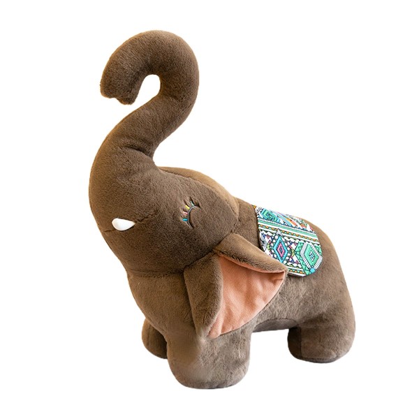Игрушка мягкая Слон с попоной 28см