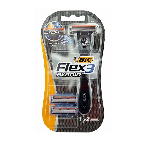 Станок Bic Flex 3 Hybrid + 2кассеты