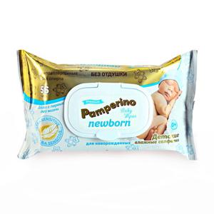 Салфетки влажные для детей Pamperino Newborn 56шт