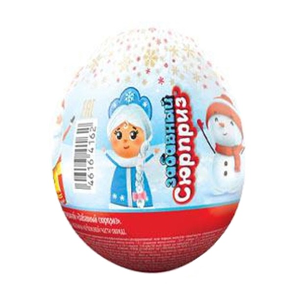 Яйцо шоколадное с игрушкой Забавный сюрприз 20г