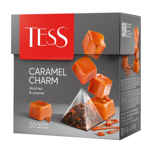 Чай черный Tess Caramel Charm 20пирамидок