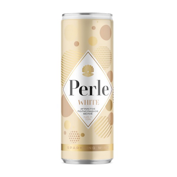 Вино игристое белое полусладкое La Petite Perle White 11,5% 0,25л