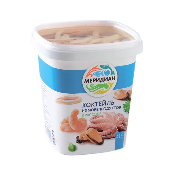 Коктейль из морепродуктов в рассоле Меридиан 430гр
