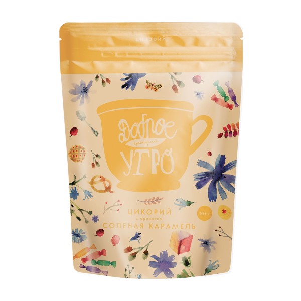 Цикорий растворимый Доброе утро соленая карамель 80г