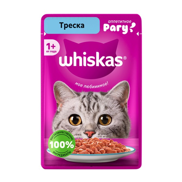 Корм для кошек Whiskas 75г треска рагу