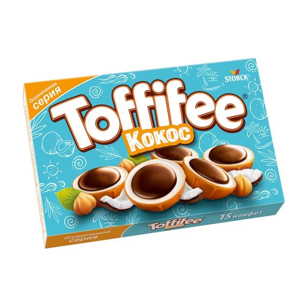 Шоколадные конфеты Toffifee Кокос 125г