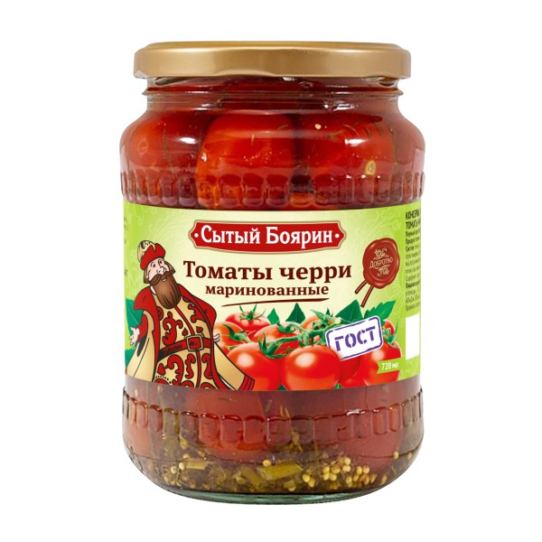 Томаты черри маринованные Сытый боярин 720мл