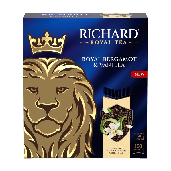 Чай Richard Royal Bergamot & Vanilla черный 100 пакетиков