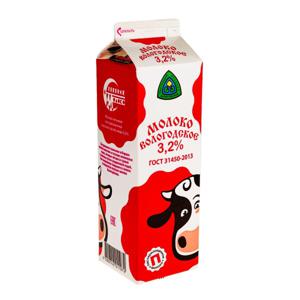 Молоко пастеризованное Вологодское Северное молоко 3,2% 1000г БЗМЖ