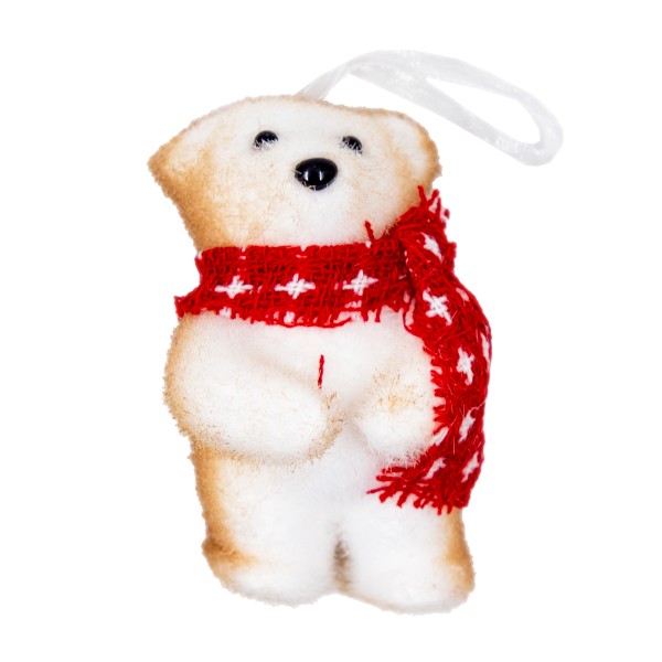 Подвеска новогодняя Мишка с шишкой 10см