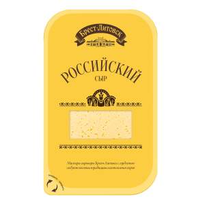 Сыр нарезка Российский Брест-литовск 50% 150гр