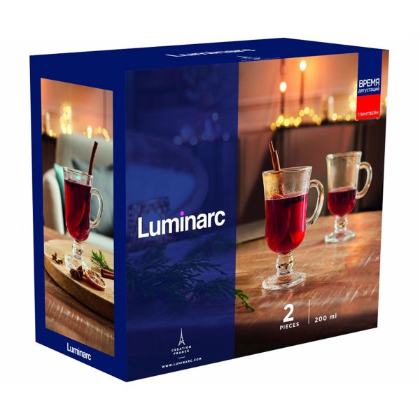 Набор кружек Время дегустаций глинтвейн Luminarc 200мл