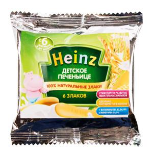 Печенье детское Heinz 60гр 6 злаков