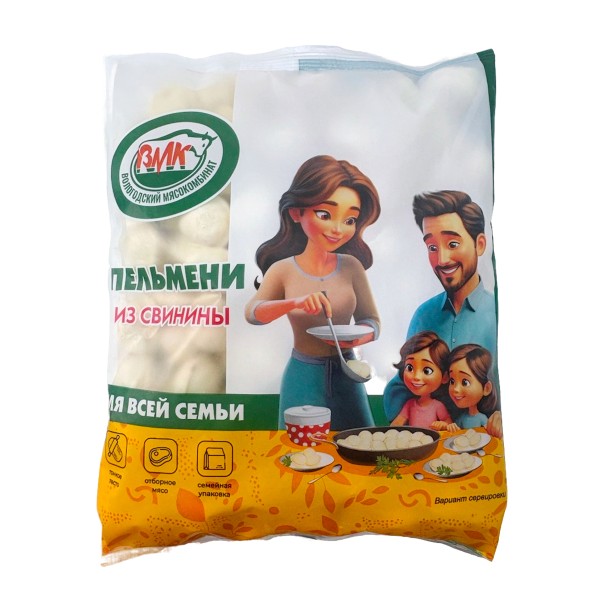 Пельмени Из свинины Вологодский мясокомбинат 700г