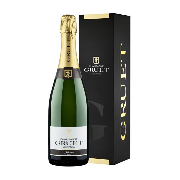 Вино игристое белое брют Champagne Gruet Selection Brut 12% 0,75л