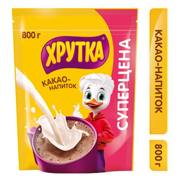 Какао-напиток Хрутка быстрорастворимый 800г