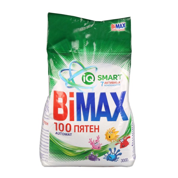 Порошок стиральный Bimax 100 пятен 3кг