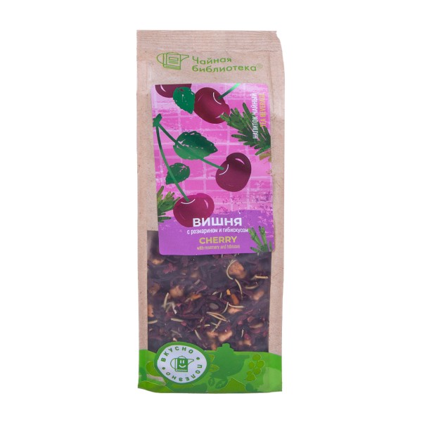 Чай Вишня с розмарином и гибискусом Чайная Библиотека 100г