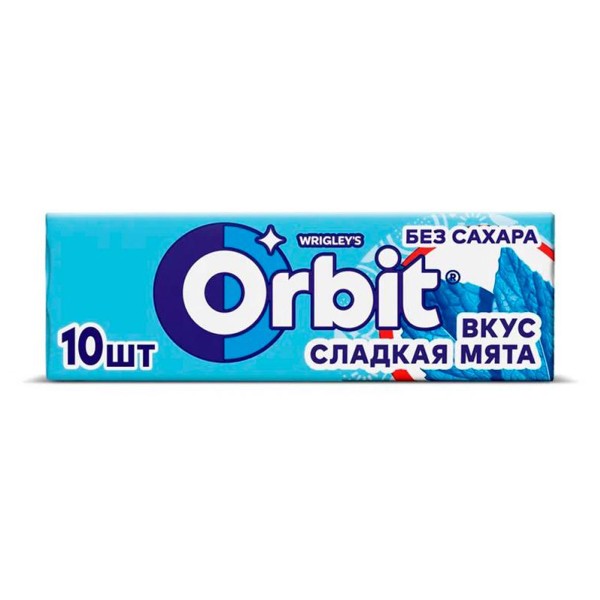 Жевательная резинка Orbit 13,6г сладкая мята