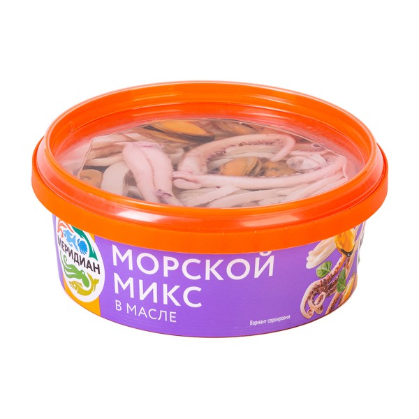 Морской микс в масле Меридиан 270г