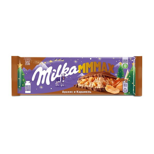 Шоколад Milka Mммах арахис и карамель 270г