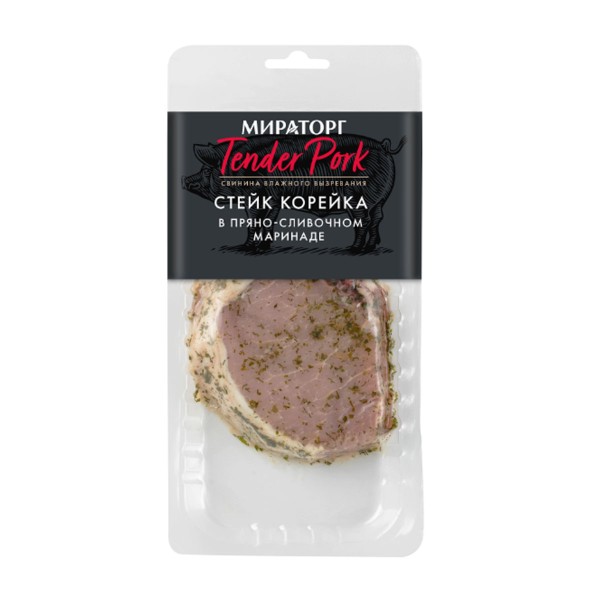 Стейк Tender Pork корейка в пряно-сливочном маринаде охлажденный Мираторг 250г