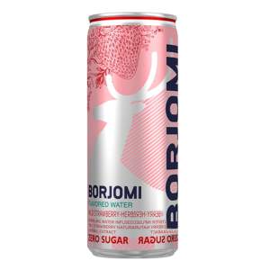 Напиток газированный Borjomi Flavored Water земляника и артемизия без сахара 0,33л