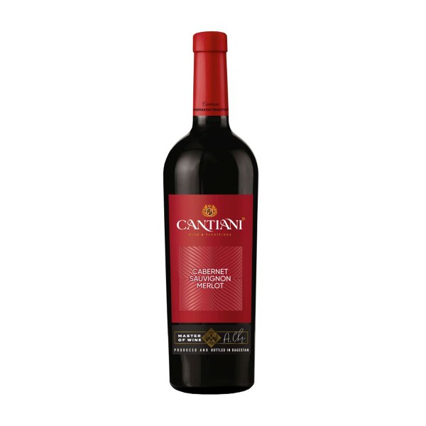 Вино красное сухое Cantiani Cabernet Sauvignon 10-12% 0,75л