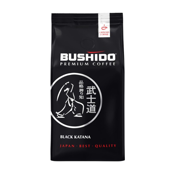 Кофе молотый Black katana Bushido 227гр
