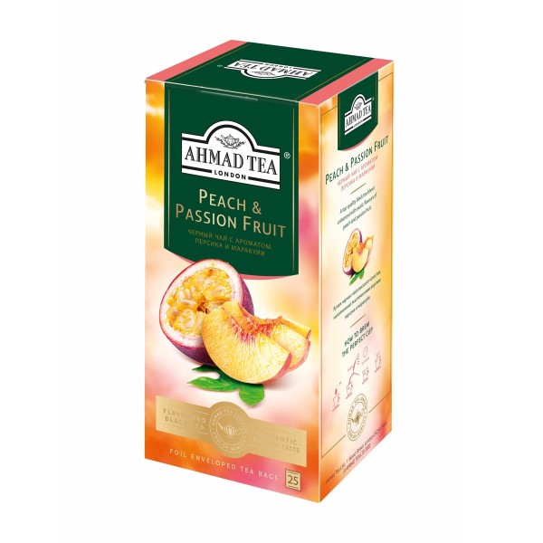 Чай черный Аhmad Тea Peach&Passion Fruit 25пак