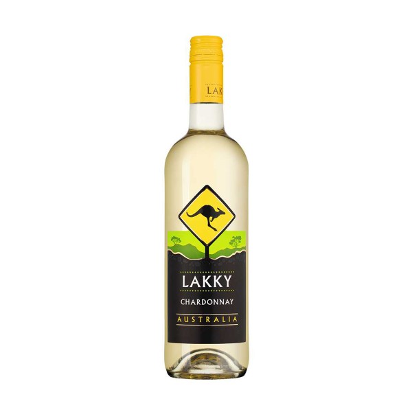 Вино Lakky Chardonnay молодое белое полусухое 12,5% 0,75л