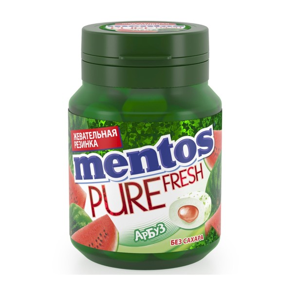 Жевательная резинка Mentos Pure Fresh 54гр арбуз