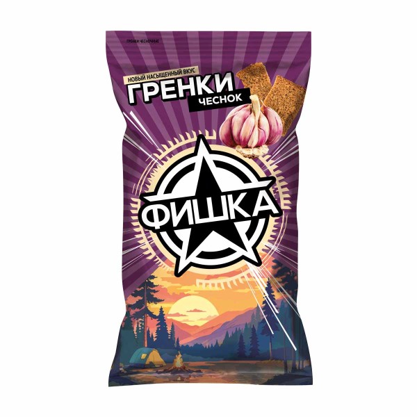 Гренки Фишка чесночные 120г