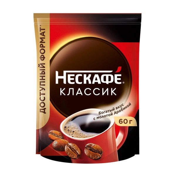 Кофе растворимый Nescafe Classic 60г