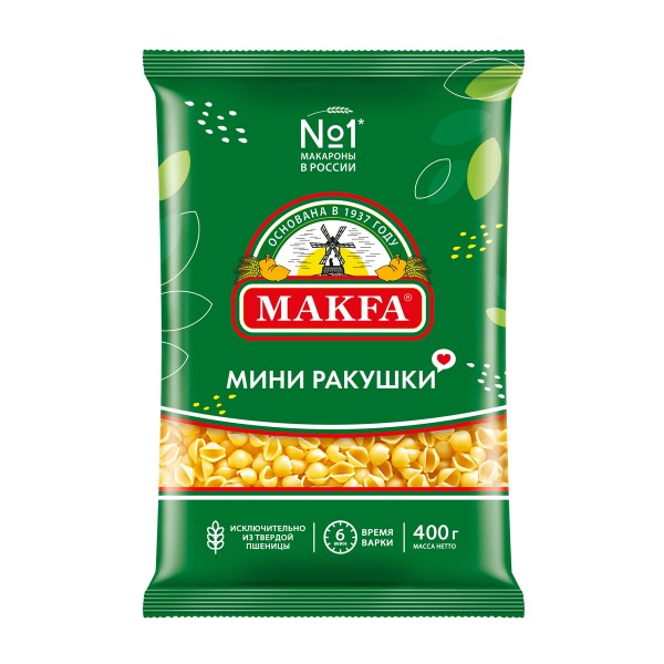 Макароны Мини ракушки Makfa 400г