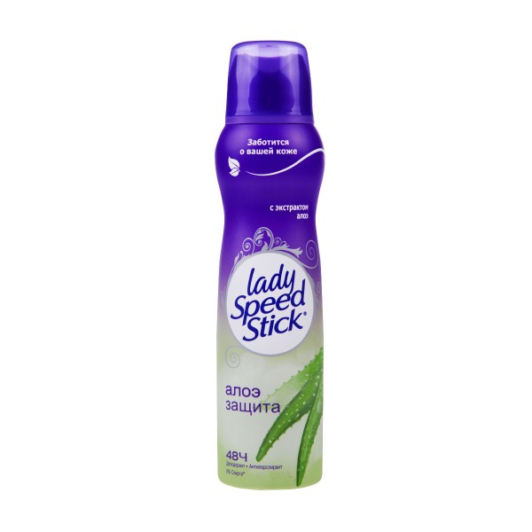 Дезодорант женский антиперспирант спрей Lady Speed Stick Алоэ для чувствительной кожи 150 мл