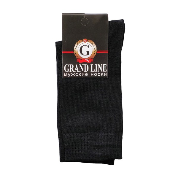 Носки мужские Grand Line чёрный, р. 27